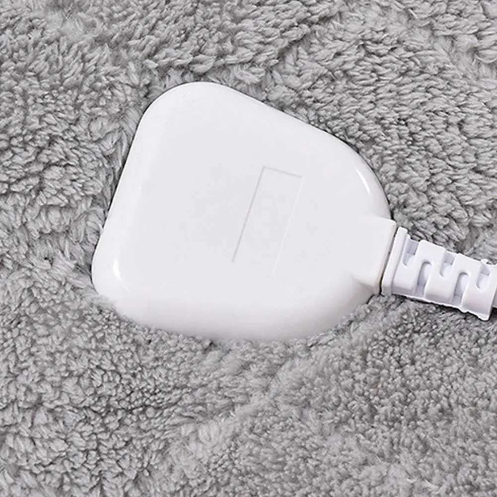 15M Plush Electric Blanket Winter Warm Throw Velvet Body Warmer Thermal Blanket Heated Mat Grey Electric Heating Pad for Bed Y251014
