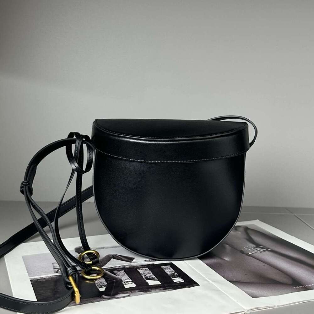 Luxury bag Unique Design Suede Saddle French Minimalist Half Moon Fashion Versatile Single Shoulder Crossbody Genuine Leather Women s Bag