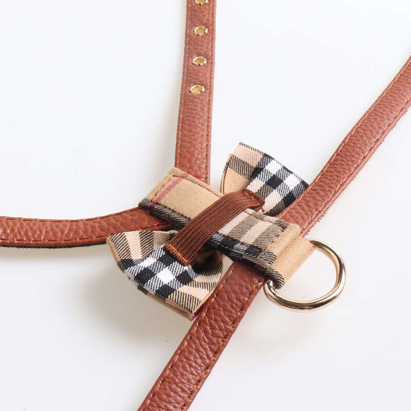 Dog Leashes Designer Pet Collar Designer Cat Dog Leash Luxury pu leather Pets Outward travel equipment