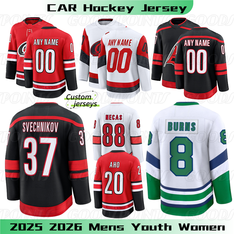 CarolinaS Hurricanes Jersey #20 Sebastian Aho Nikolaj Ehlers Brandon Bussi Brind Amour jersey Robinson Slavin Staal Svechnikov Martinook Andersen Hockey Jerseys