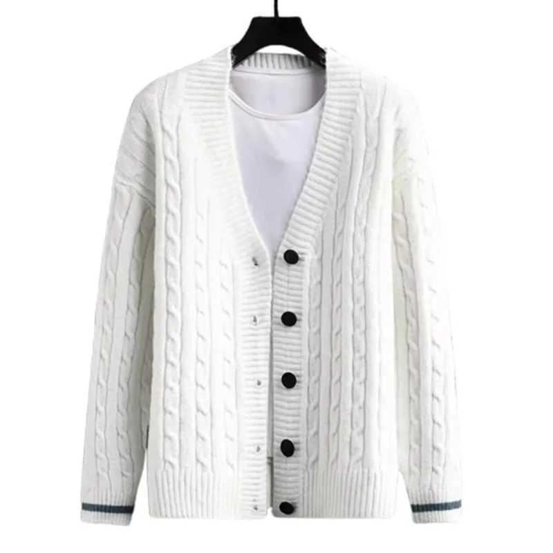 Autumn Mens Sweater Cardigan Slim Fit Single Breasted Solid Color Knitted Cardigan Men Causal Sweatercoat Mens Cloing 2022 W251014