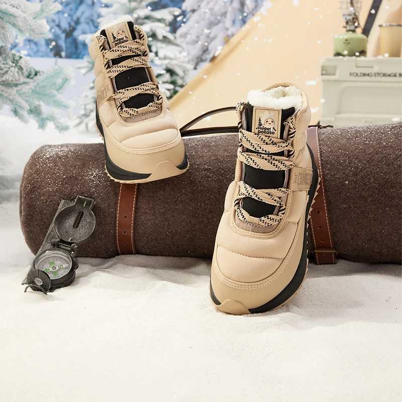 361 Degrees Womens Snow Boots New Autumn Winter Plush Hightop Waterrepellent Nonslip Warm Fashion Female Sneakers 682446716A C251014