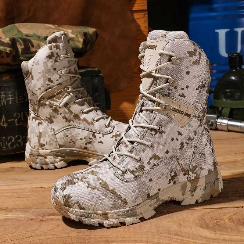 2025 New Hiking Sneakers For Men Camouflage Hunting Boots Man Anti Slip Climbing Shoes Mens Designer Trekking Boots Men C251014