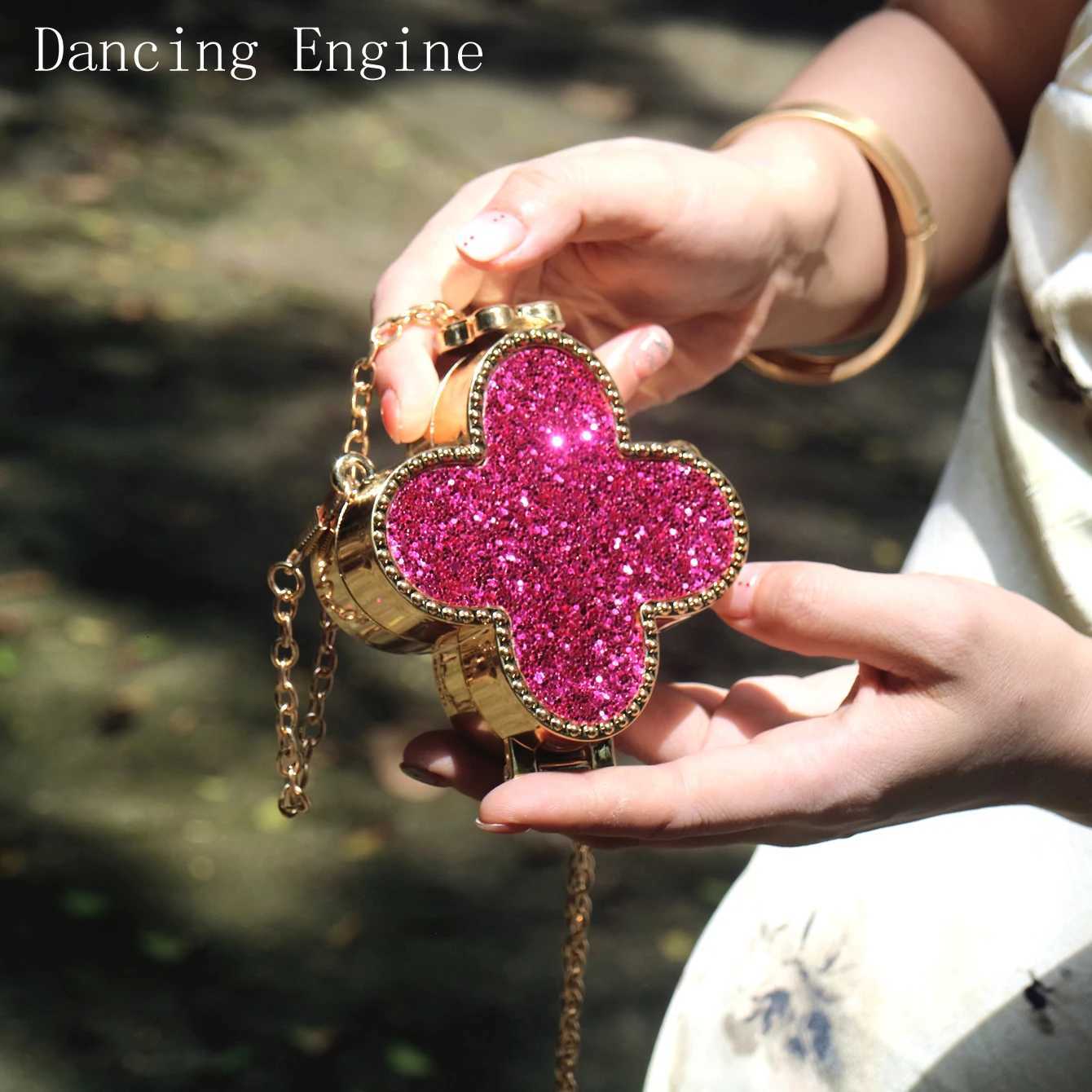 Mini small bag Evening bag Purses and handbag luxury Designer shoulder bags funny shape Party Wedding Acrylic Shiny Clutch purse Z251014