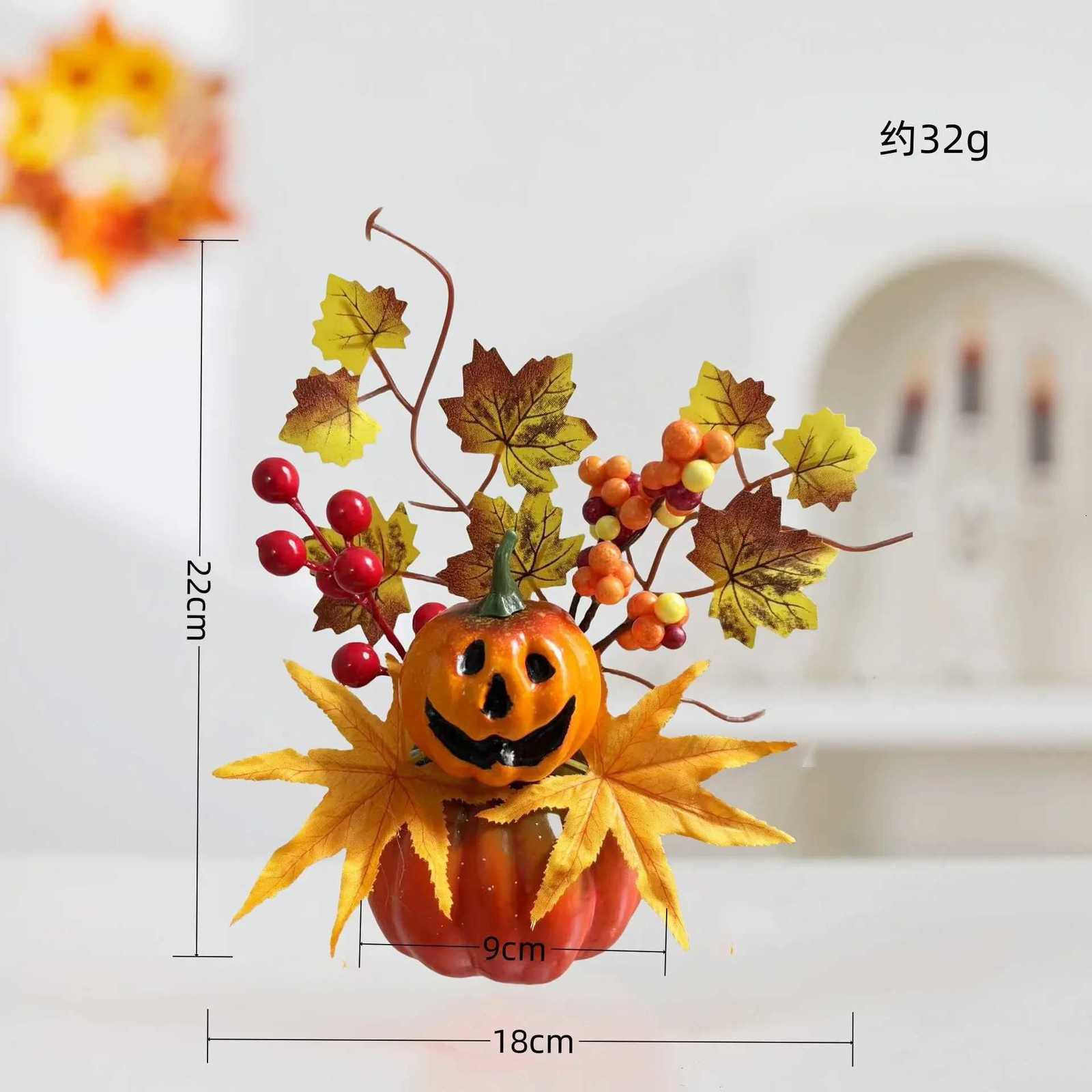 Autumn Theme Party Decor Sunflower Maple Leaf Ornaments Thanksgiving Day Bonsai Harvest Festival DIY Happy Halloween Day 2025 C251014