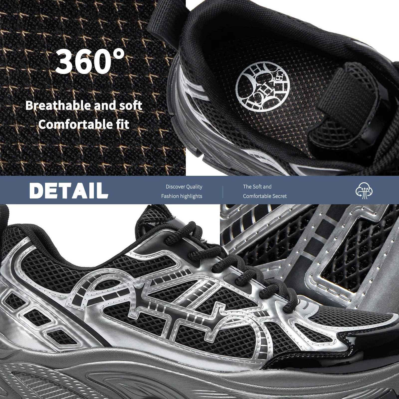 2025 Mens Shoes Luxury Brand Sneakers Lightweight Breathable Mesh Running Shoes Outdoor Casual Athletic Ball Lace Up Designs C251014