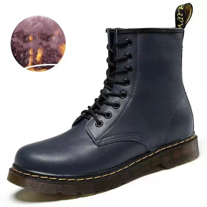 Designer shoes hot classic versatile fashion boots genuine leather high top casual vintage high quality Martin Boots for woman and men size 35-48 whit