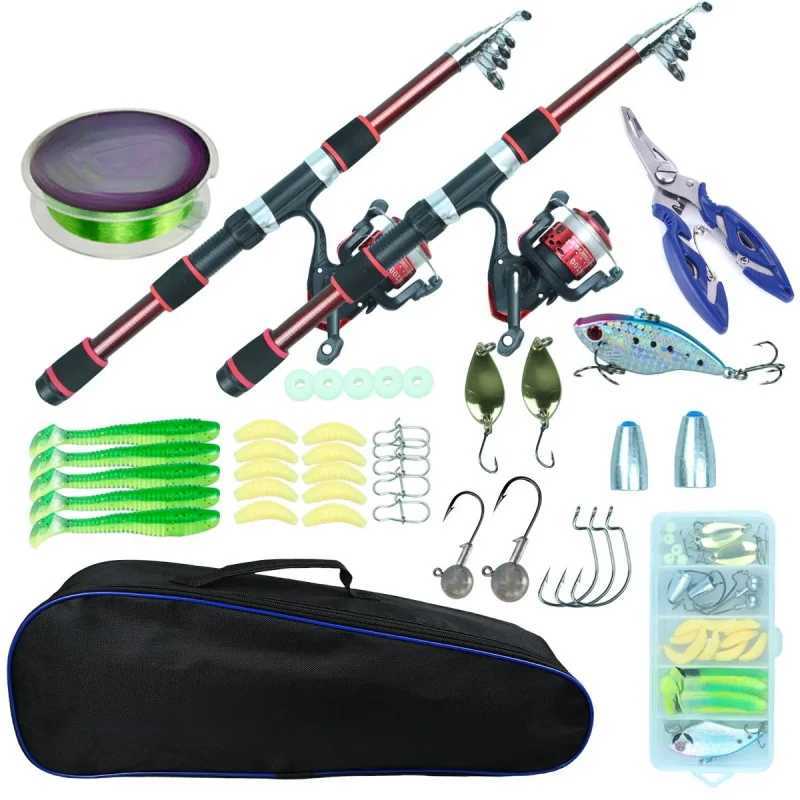 BRAVMACK Fishing Rod and Reel Combo with Fishing Line Tack Bag Multifunctional Fishing Pliers Box Fishing Accory Y251014