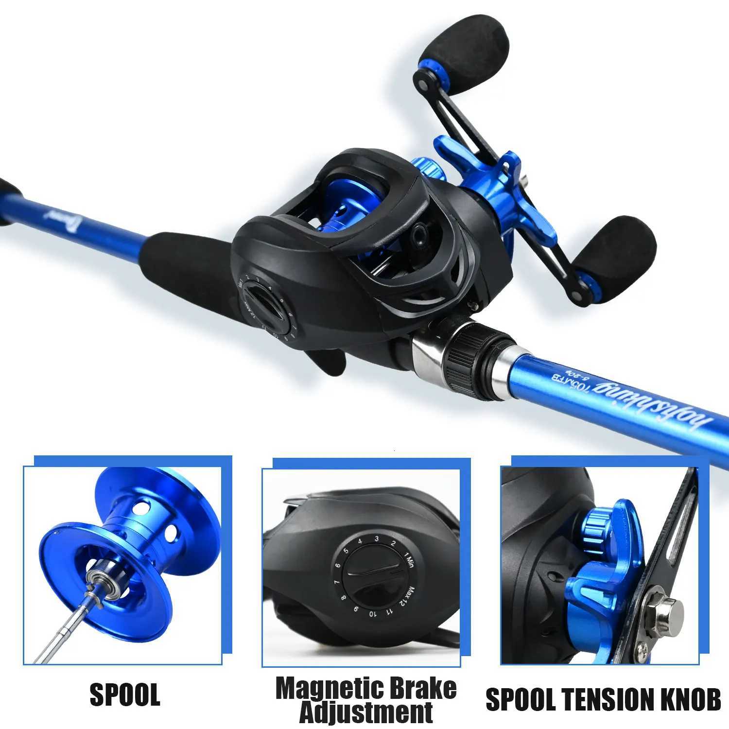 Fishing Rod Reel Set with Fishing Gear Bag Fish Controlr Fishing Line Fishing Pliers Compte Fishing Equipment Kit Y251014