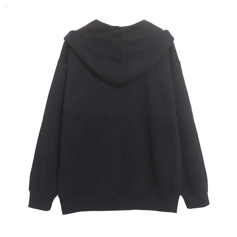 Disney Fleece Hooded Sweatshirt Mickey Minnie Mouse Embroidery Zip Up Hoodies Jacket Women Casual Cartoon Patch Jumper Top Black H251014