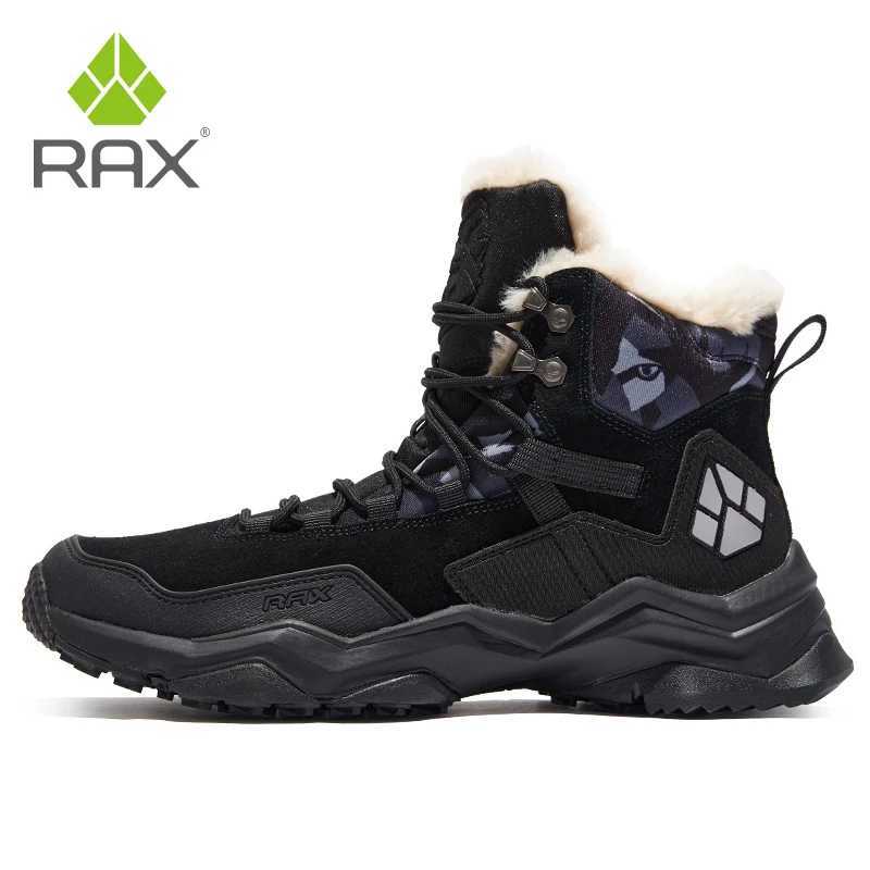 RAX Men Hiking Shoes Midtop Waterproof Outdoor Sneaker Men Leather Trekking Boots Trail Camping Climbing Hunting Sneakers Women C251014