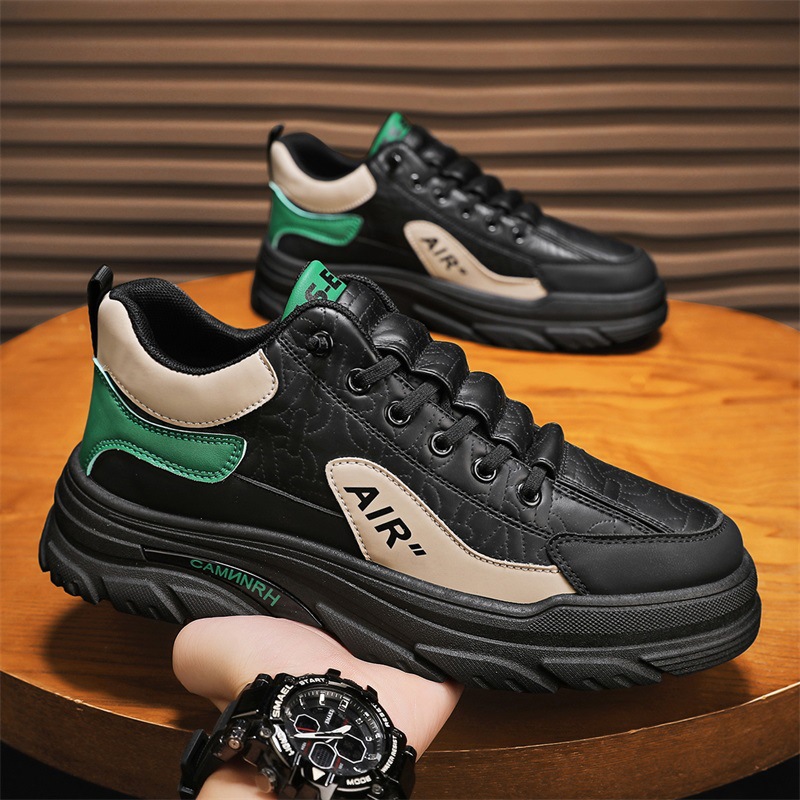 Designer shoes free shipping Autumn new thick soled anti slip work wear board shoes sports and casual low top Martin boots