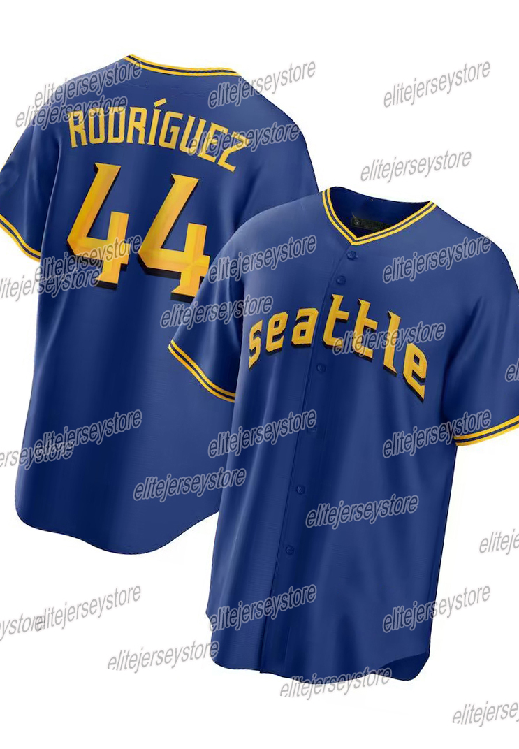 Personalized Custom Julio Rodriguez 2025 Baseball Jersey Cal Raleigh Randy Arozarena J.P. Crawford Mitch Garver George Kirby Luis Castillo Classic Spo