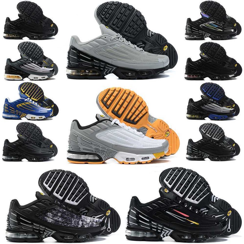 2026 tn plus 3 running shoes kids trainers chaussures Triple Black Laser Blue Bred Hyper Violet Silver Red Smoke Grey outdoor sports sneakers big size 12