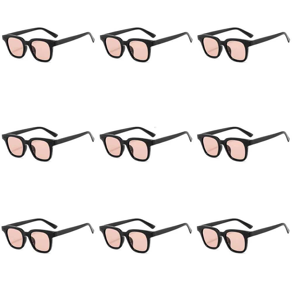 Lovatfirs 9 Pack Square Sunglasses for Party Women Men 10 Different Color UV ProtectionXJ251014