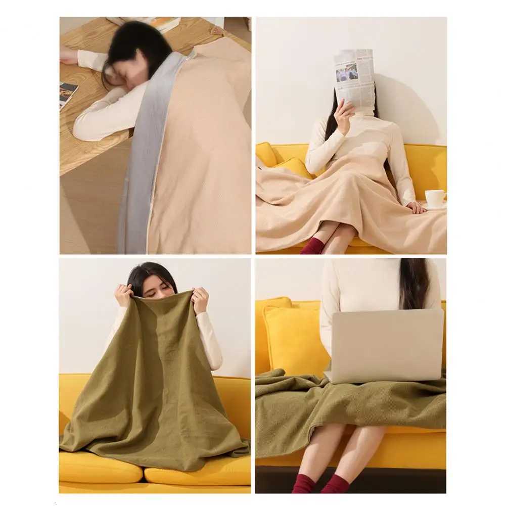 Wireless Heating Blanket Batteryoperated Heating Shawl Usbpowered Shawl Blanket Bag 2in1 Electric Heating Scarf for Women Y251014