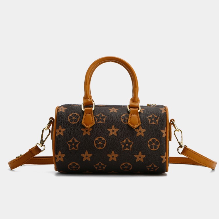 Free Shipping Retro And Exquisite Boston Monogram Hand-Held Trendy And Niche Single-Shoulder Crossbody Bag