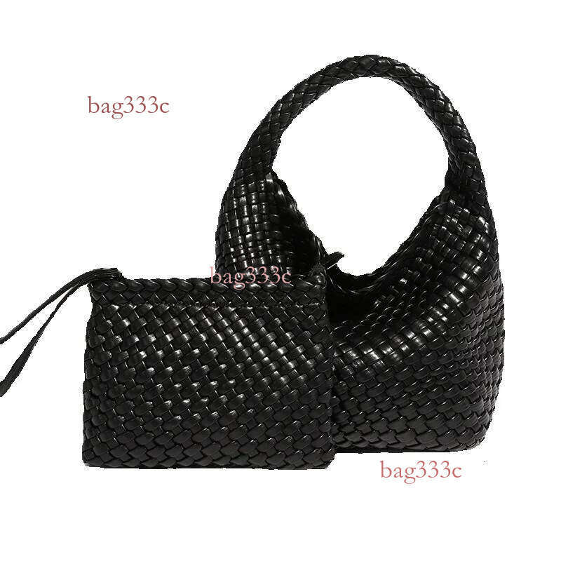 Unique Design Woven Handbag Basket Fashion Trendy Single Shoulder Crossbody Summer Versatile Women's Bag Cowhide Woven Bag