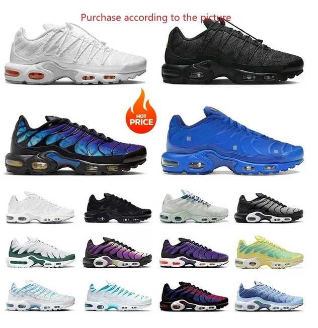 free shipping Tn Plus tns designer shoes Running Shoes tn Fr Toggle Utility Women Triple White Metallic Reflective Mens shoes Trainers sneakers