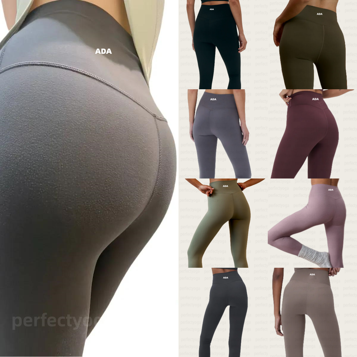 New free shipping Ada Yoga leggings Women pants Outfits Sports Adanolaly hoodie Fashion Ladies Exercise Fitness Wear Girls Running Ninth Pants Adanolaly leggings