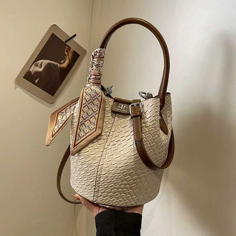 Fiable Ladies Bucket Handbag Shoder Bag Spring Autumn New Style Wens Handbag Artificial Leather Interior Other Materia D251014