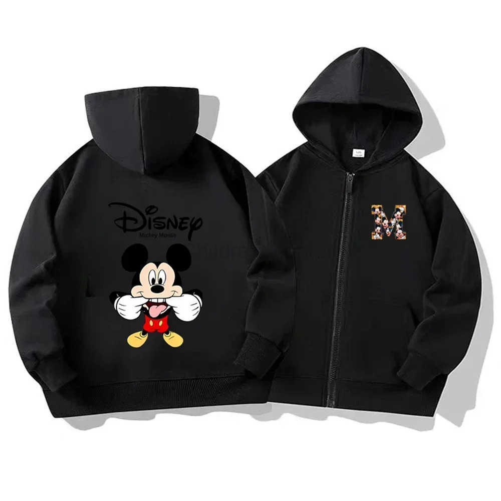 Disney Kawaii 2025 Fashion Disneyland Trip Vacation Caricature Hoodie Childrens Top Cartoon Kids Clothing for Girls And Boys H251014