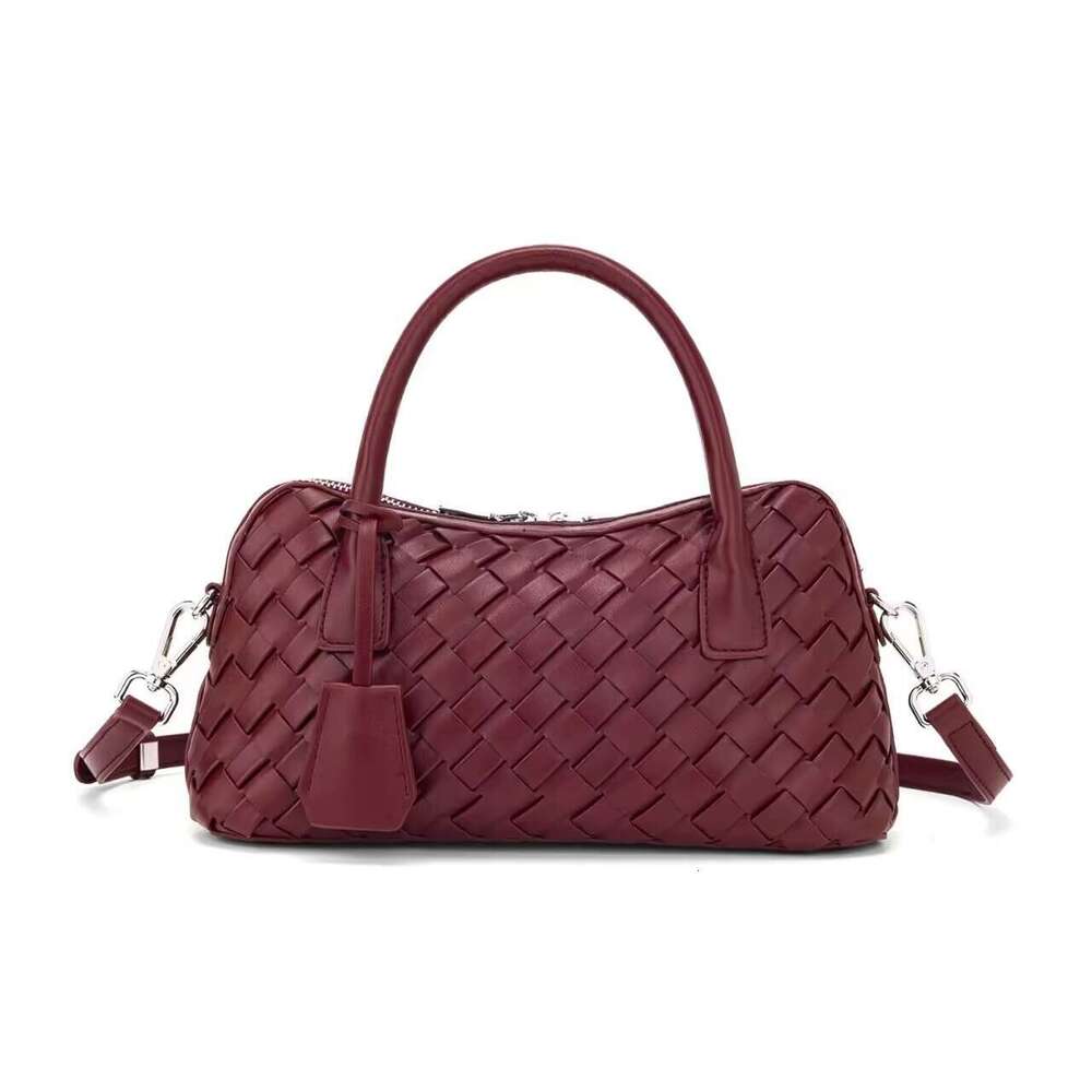Luxury bag New Handmade Bowling Ball Woven High end Fashion Women s Handbag Tote Shoulder Crossbody Bag