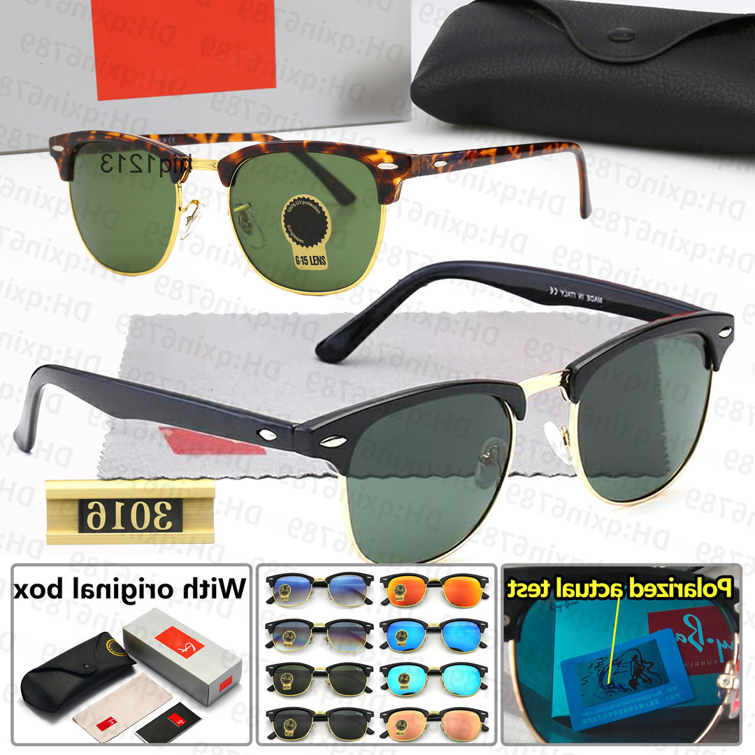 club master 3016 classic polarized sunglasses uv protection and acetate frame designer aviatorss 3026 eyeglasses g rayband raybans banssunglasses raies bans Y0XR