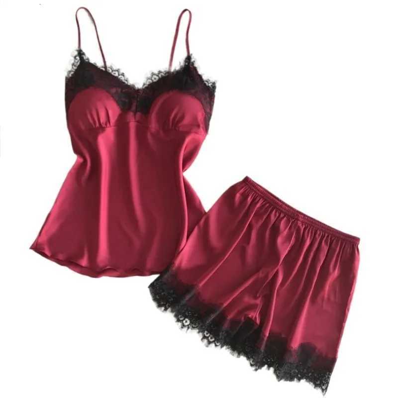 Sling Pajamas Female Summer Soft Silk with Cushion Sleepwear Homewear Gathered Large Size Sexy Nightwear Women LoungewearT251014