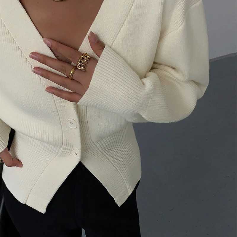 Cardigans Women Vne Crop Prevalent Classic Leisure Sweater c Ele Korean Style Lantern Sve Femme Knitwear Pure R W251014