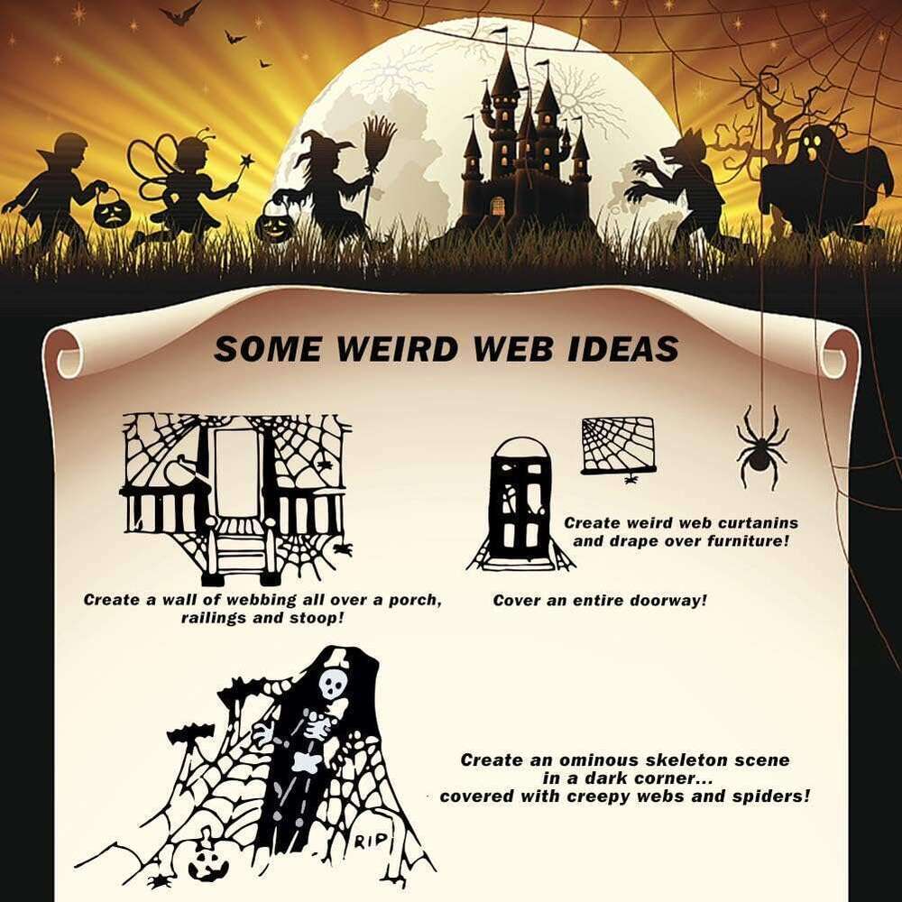 1000 sqft Spider Webs Decorations Bonus with 30 Fake Spiders, Super Stretch Cobwebs for Halloween Indoor and Outdoor Party Supplies