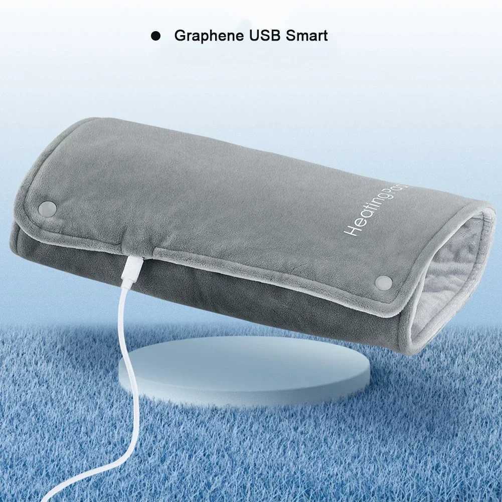 30x48cm Electric Heating Blanket Multifunctional Hot Compress Pad Winter Warmup Graphene Mat USB Charging Thermal Blanket Y251014