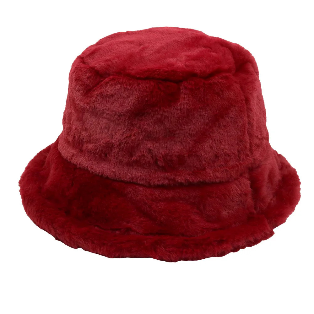 Custom Solid Color Rabbit Fur Autumn And Winter Fisherman WomenS HighQuality Keep Warm Hat Outdoor Panama Hat 251010