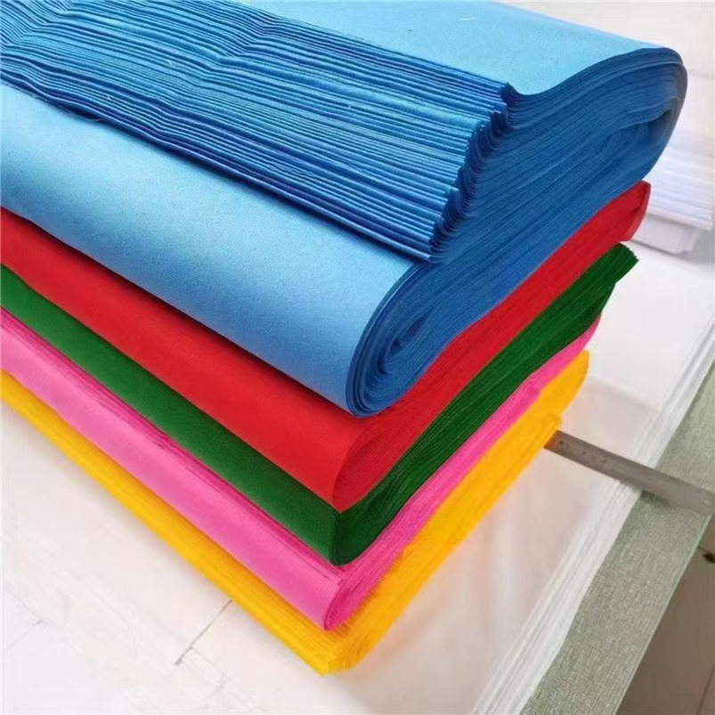 Pure Polyester Handmade DIY Brushed White Cloth for Wedding and Celebration Red Scarf Fabric Wholesale