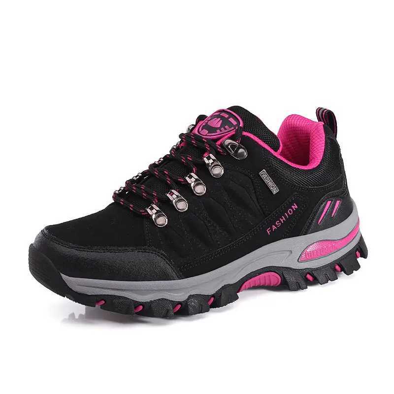 Women Hiking Shoes Outdoor trekking Sports Climbing Camping Boots Nonslip Waterproof Walking Jogging Trainers Sneakers Lace Up C251014