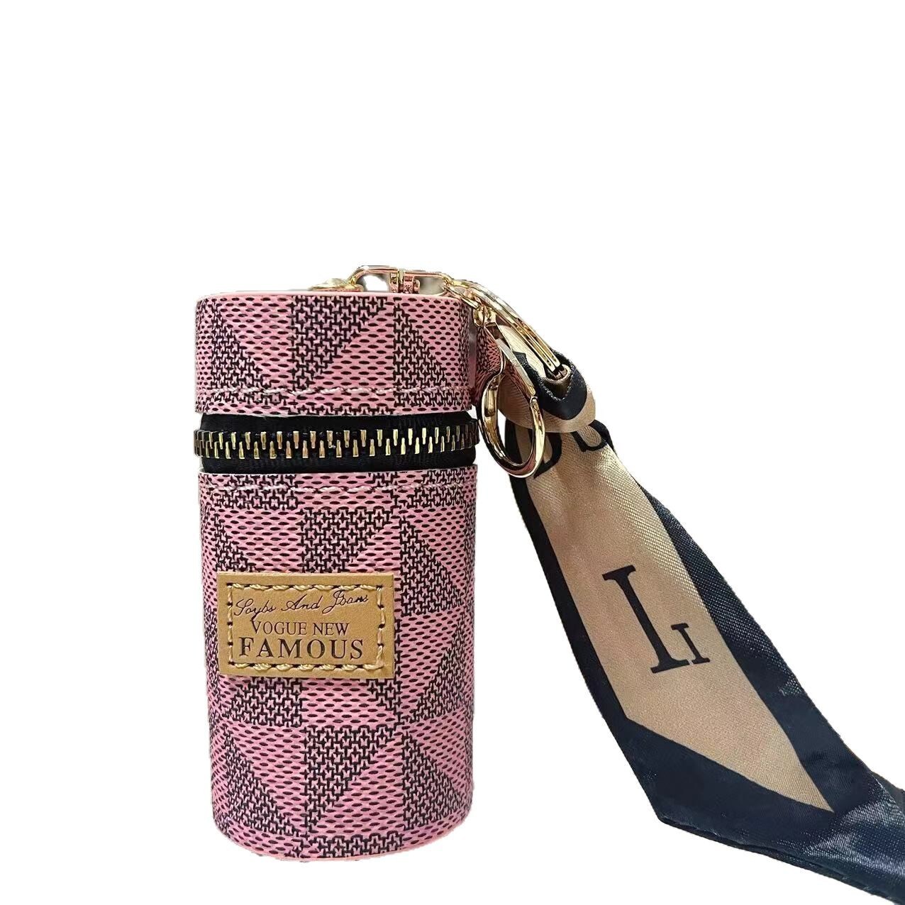 designer bag Printed Lipstick Round Barrel Girl High-end Daily Portable Bag Keychain Pendant