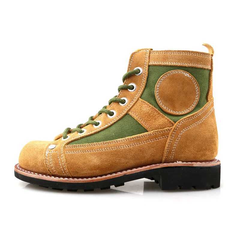 Goodyear Welted Cowhide Mens 65 Type Skydiving Boots Tooling Shoes Outdoor 91 Fight Training Hunting Military Hiking Sneakers C251014