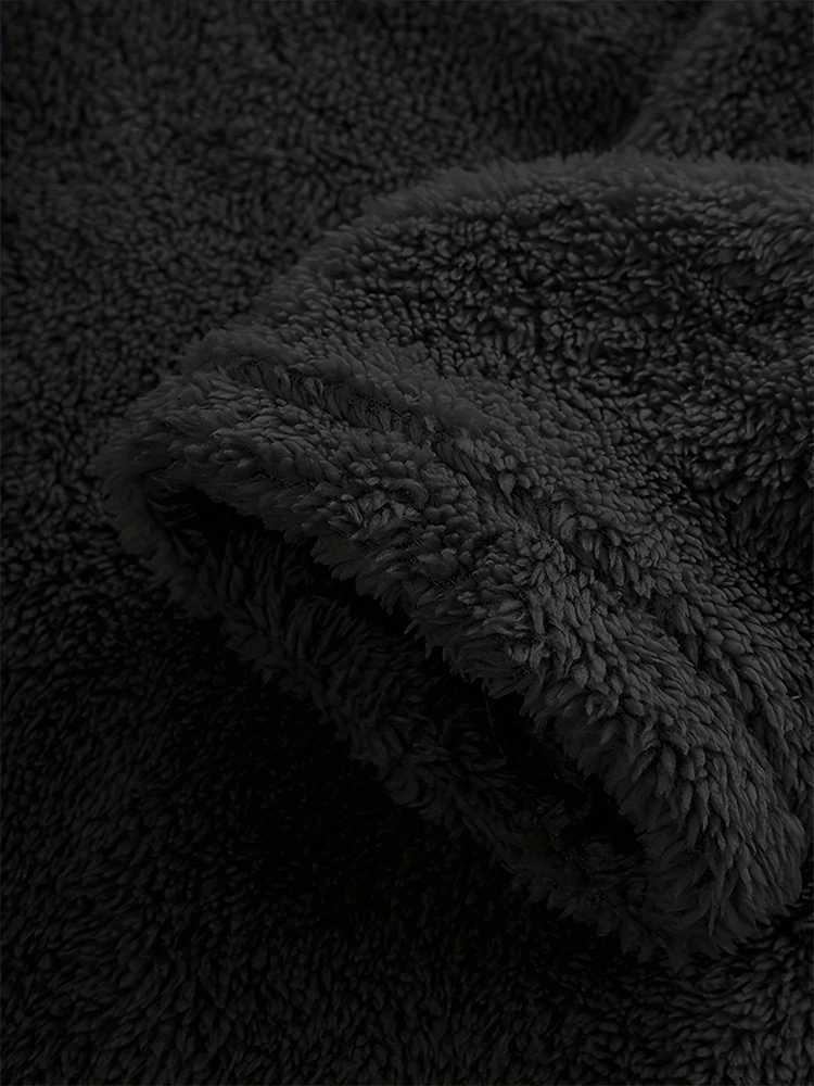 Fleece Solid Colour Hoodie Casual LongSleeved Hooded Sweatshirt Womens Autumn And Winter New Models 2024 Warm Solid Colour Y251013