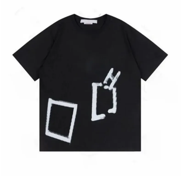 Designer Men's T-shirt High Quality White shirts Round Neck Letter Graphic Printed Short Sleeve Fashion Breathable Casual Loose T-shirt Oversized S-3XL