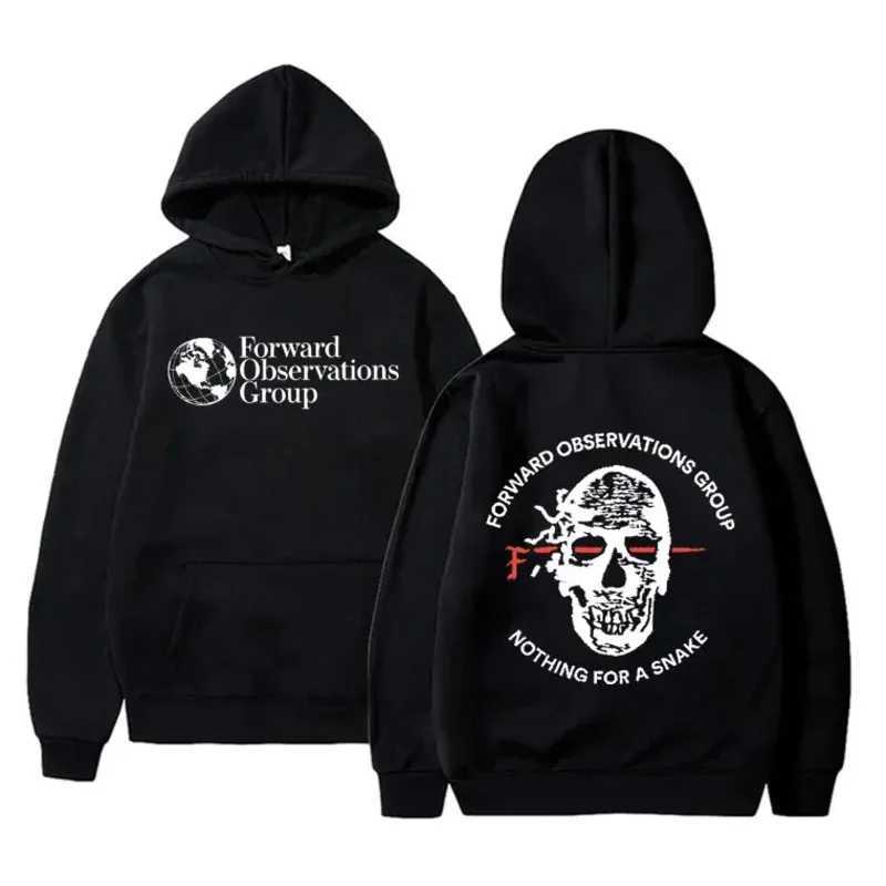 Forward Observations Group Nothing for A Snake FOG Graphic Hoodie Men Women Gothic Skeleton Vintage Hoodies Streetwear J251203