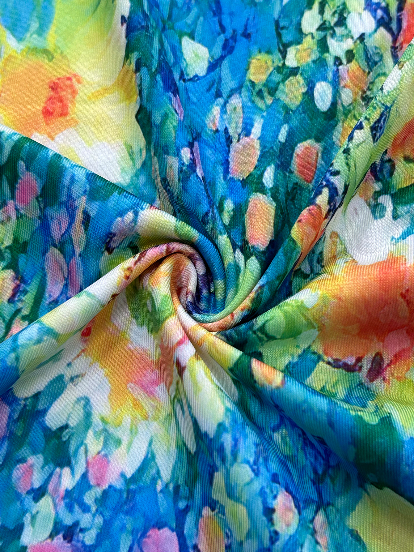 Women's Autumn New Casual Vacation Floral Printed Midi Dress-CF24923