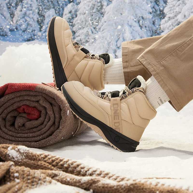 361 Degrees Womens Snow Boots New Autumn Winter Plush Hightop Waterrepellent Nonslip Warm Fashion Female Sneakers 682446716A C251014