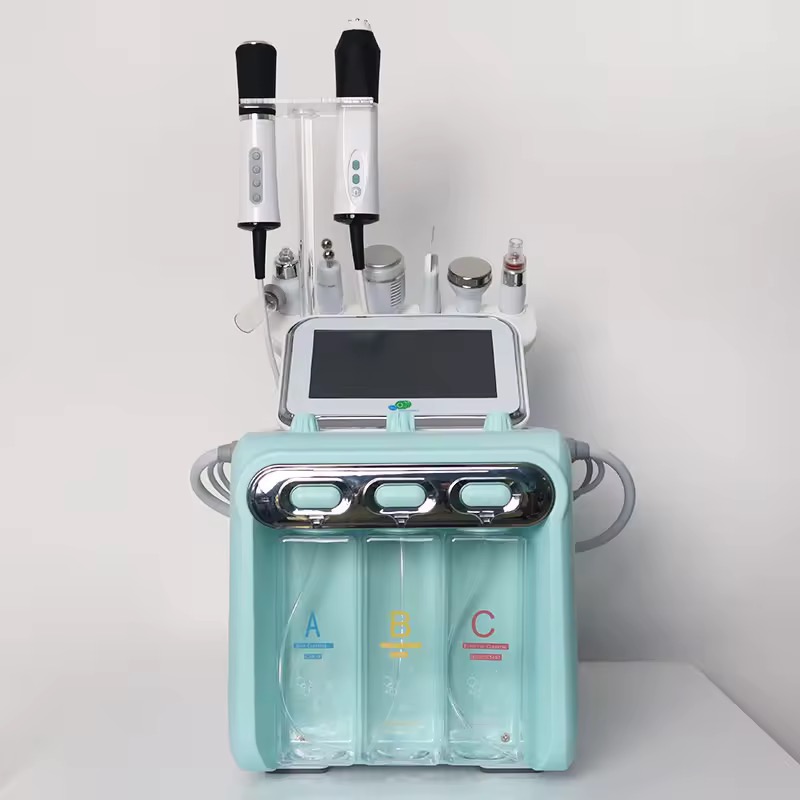 Portable Aqua Peel Microdermabrasion Hydro Machine H2o2 Hidra 8 in 1 Hydrodermabrasion Facial Machine