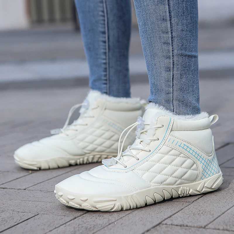 Winter Snow Boots Men Shoes Antislip Keep Warm Soft Plush Hightop Boots Women Faux Fur Durable Outdoor Hiking Shoes Men C251014