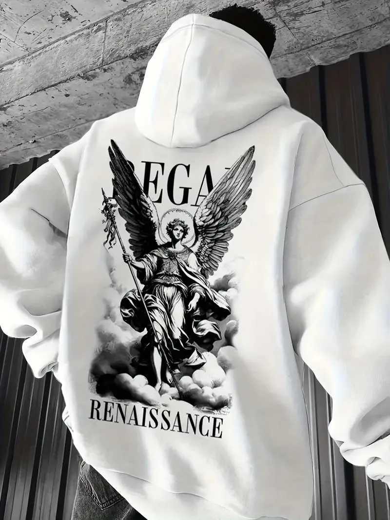 The new mens sweatshirt for Spring and Autumn 2025 is comfortable soft and casual featuring roller skating and street wear J251203