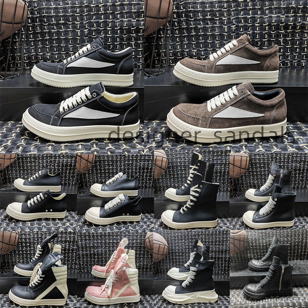 Designer boots with box Genuine Leather boot furry boot Luxury booties black white red pink high top horse hair boots low top suede boots canvas boots