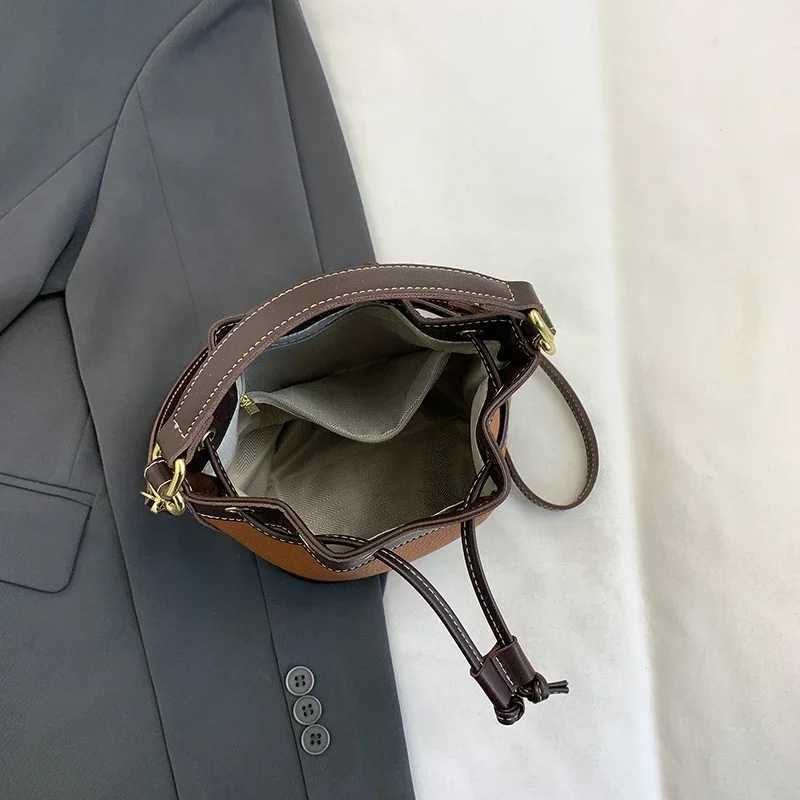 Small Bucket Bag Designer Luxury Handbag Pu Leather Shoder Bags For Wen Soft Top Handle Tote Bag Fem Crossbody Bag D251014