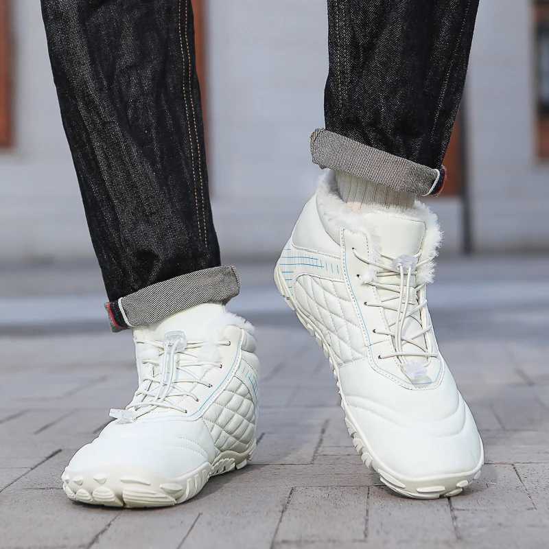 Winter Snow Boots Men Shoes Antislip Keep Warm Soft Plush Hightop Boots Women Faux Fur Durable Outdoor Hiking Shoes Men C251014