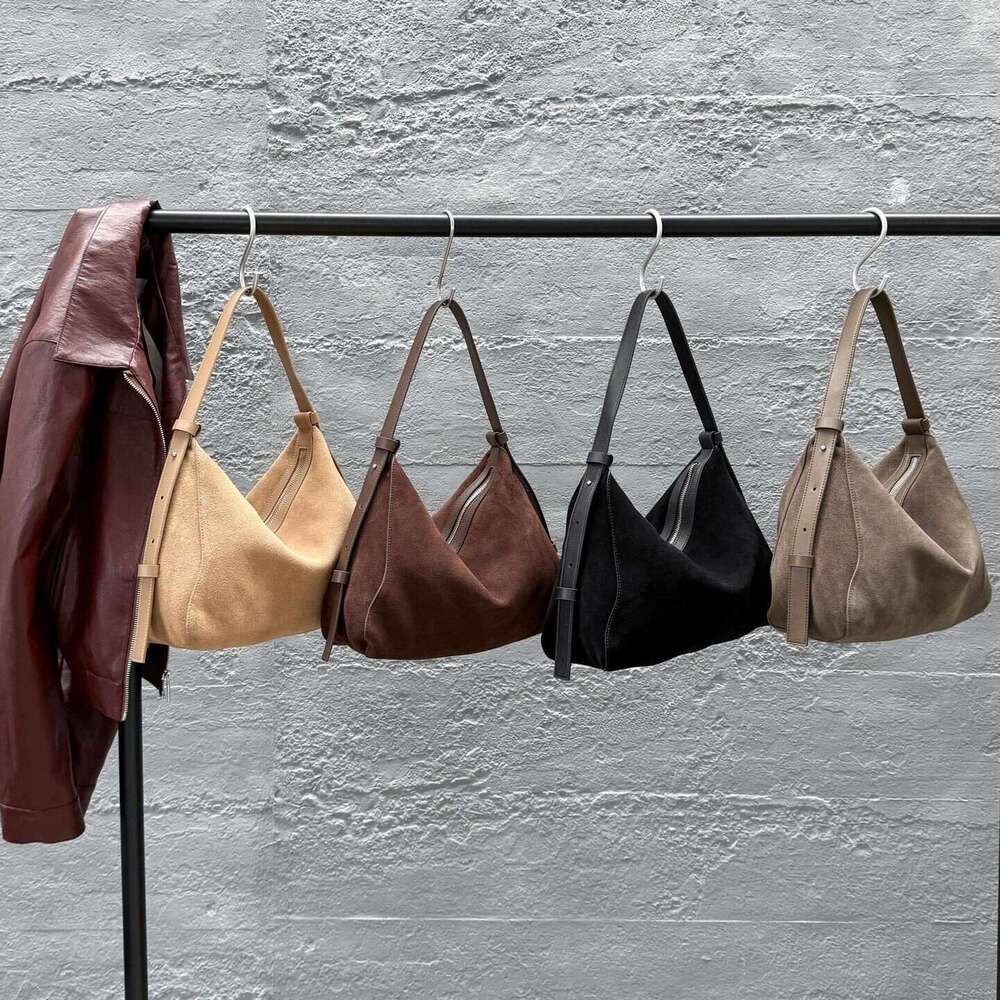 Luxury bag Autumn Winter New Underarm Simple High end Suede Dumpling Large Capacity Fashion Genuine Leather Bag for Women