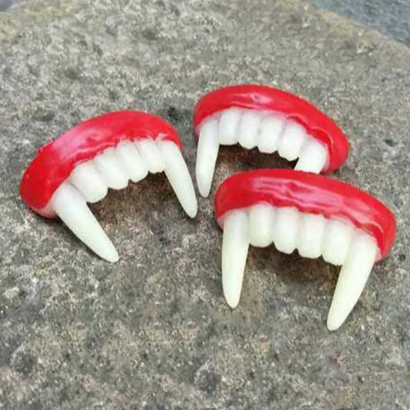 Horror Vampire Dentures Ghost Halloween Party Props Makeup Cosplay Performance Vampire Dentures Carnival Festival Party Supplies C251014
